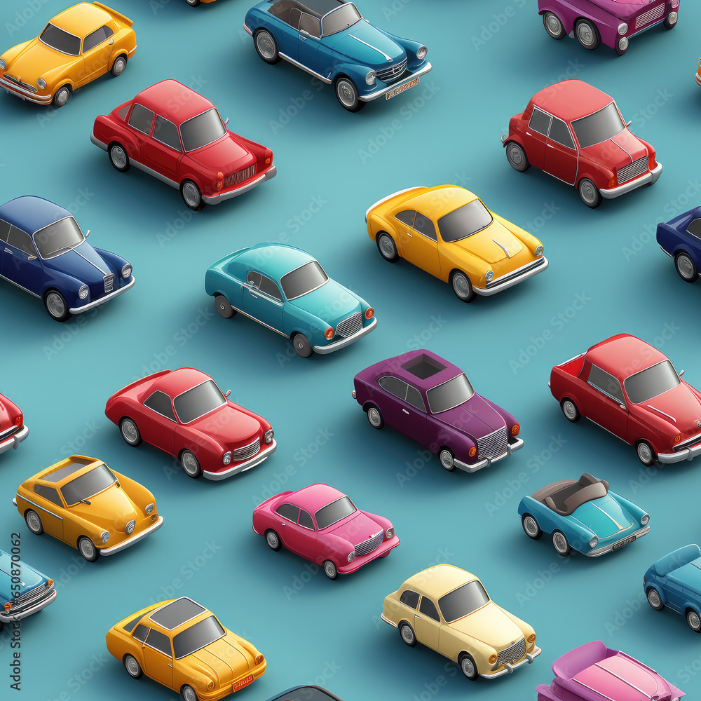 Cars repeat pattern cartoon collection Cars repeat pattern cartoon collection