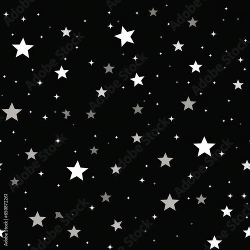 Stars minimal cartoon repeat pattern