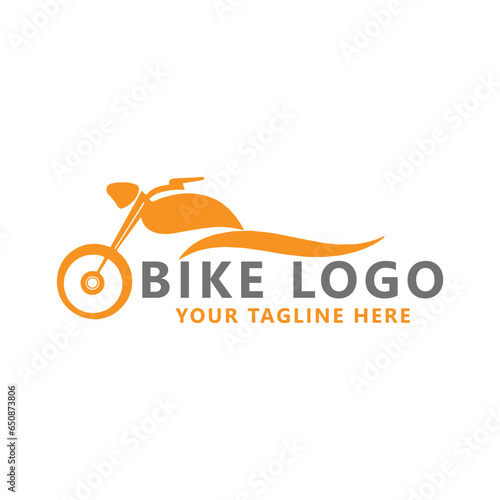 motorbike store logo design vector
