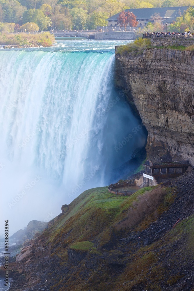 Scenic view of Niagara Falls on a sunny day Scenic view of Niagara Falls on a sunny day