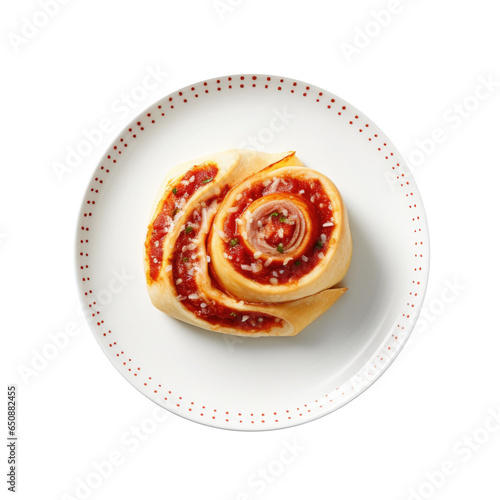 Pizza Roll Isolated on a Tr...