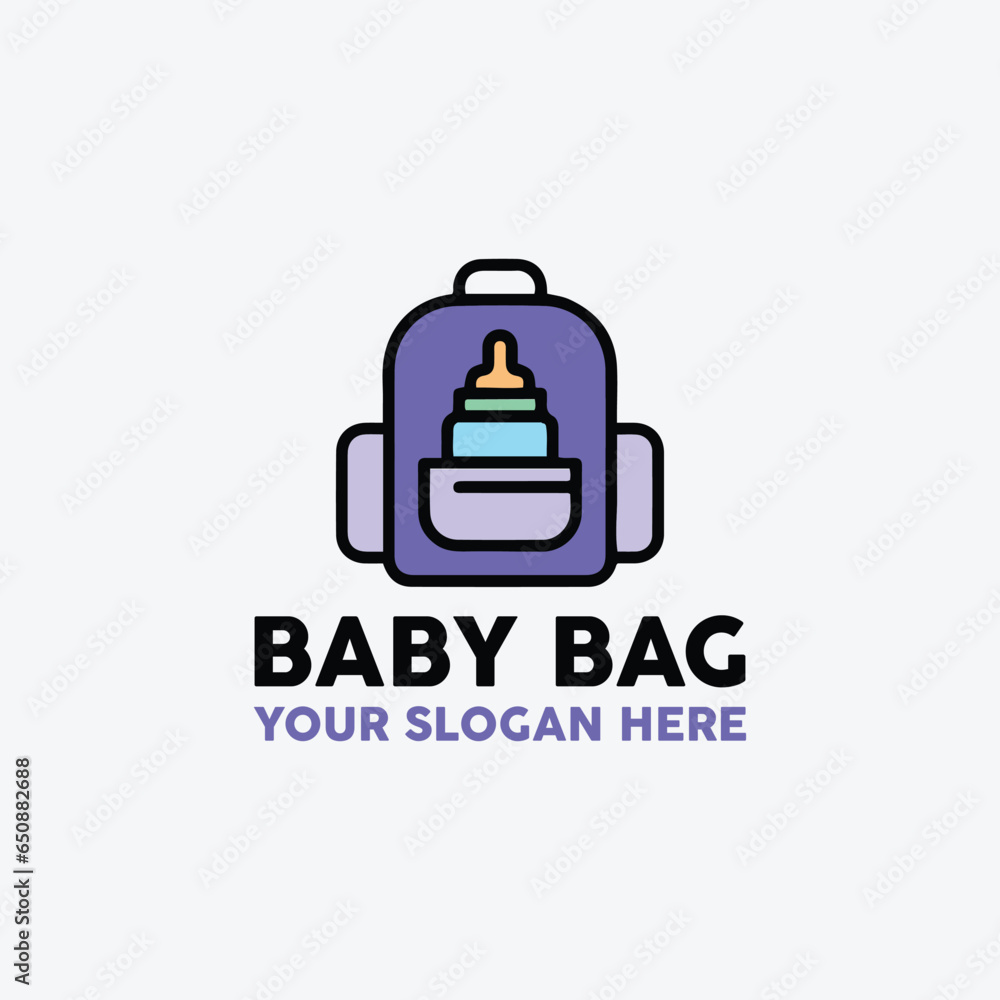 baby care store logo design vector