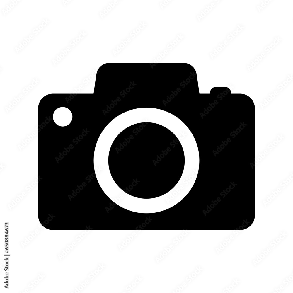 Photo camera vector icon isolated Photo camera vector icon isolated