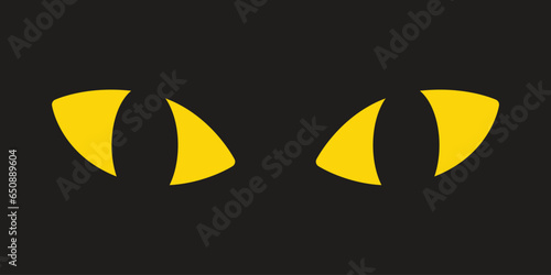 cat eyes icon halloween vector kitten head calico neko pet character cartoon symbol tattoo stamp scarf illustration