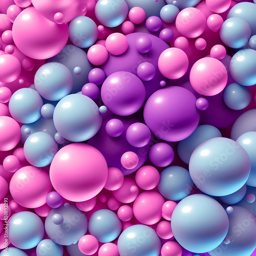 Abstract colorful background with balls