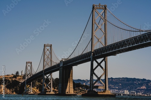 Scenic view of a suspension bridge in San Francisco