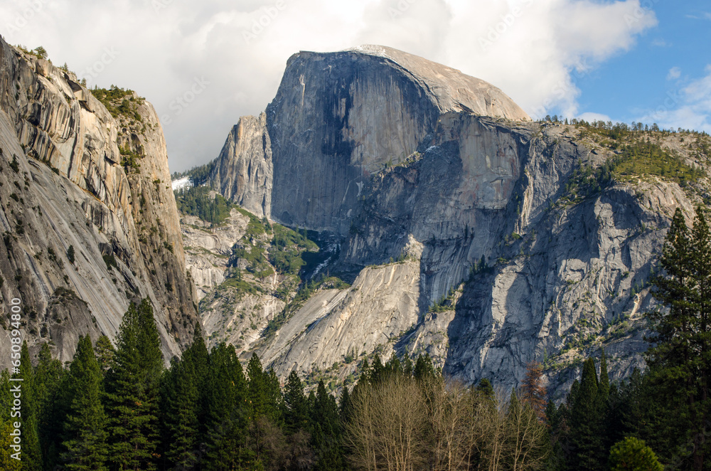 Half Dome mountains in Yosemite, California