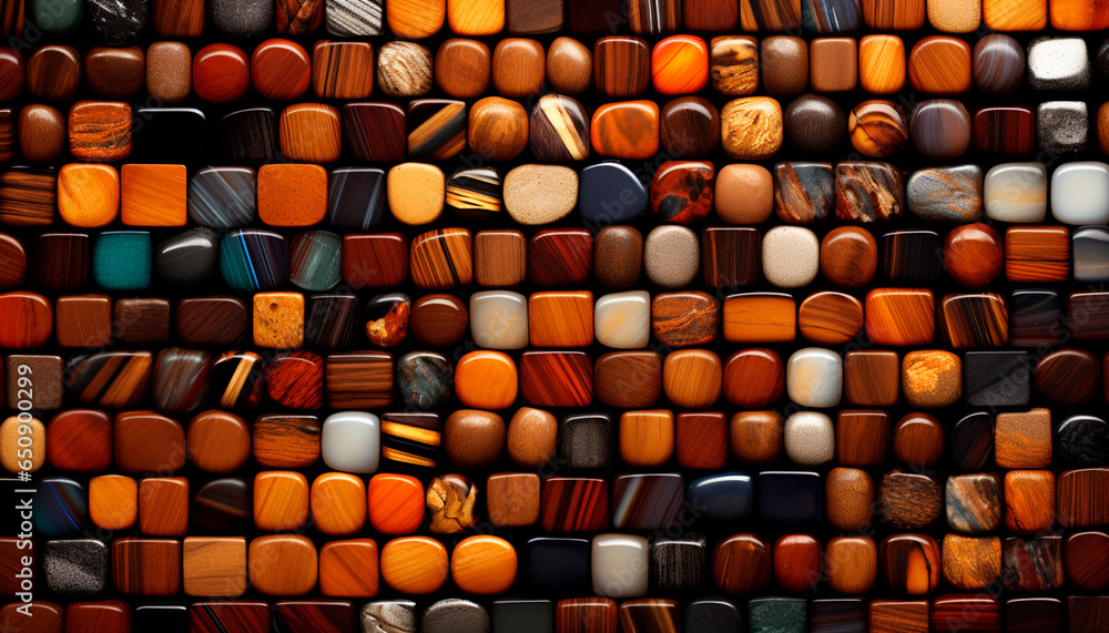 Obraz premium textured sample of jewelry material known as: precious wood for jewelry