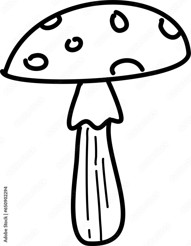Mushroom outline, mushroom line art, mushroom Illustration Mushroom outline, mushroom line art, mushroom Illustration