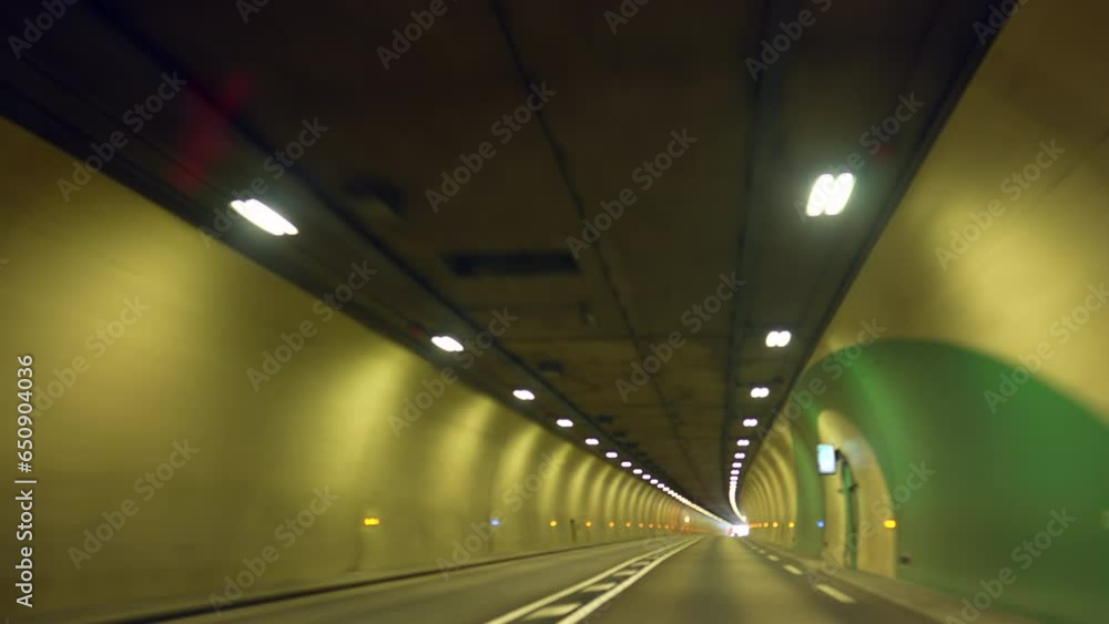 Hectic Speed Tunnel Drive Vehicle Passenger's Perspective Hectic Speed Tunnel Drive Vehicle Passenger's Perspective