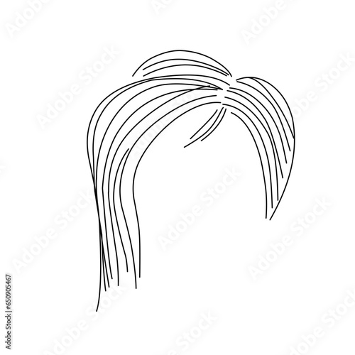 woman's hairline sketch