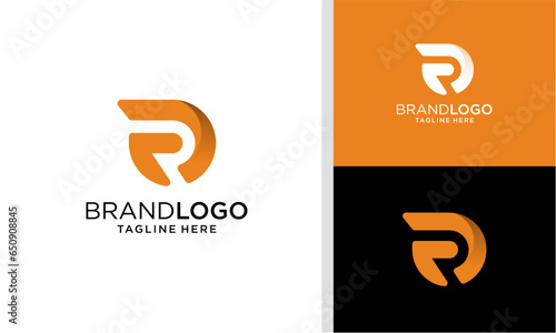 R letter logo design, R monogram logo, R initials icon, letter R symbol 