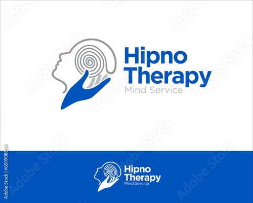 mind hypnotherapy logo designs for medical service and mental health