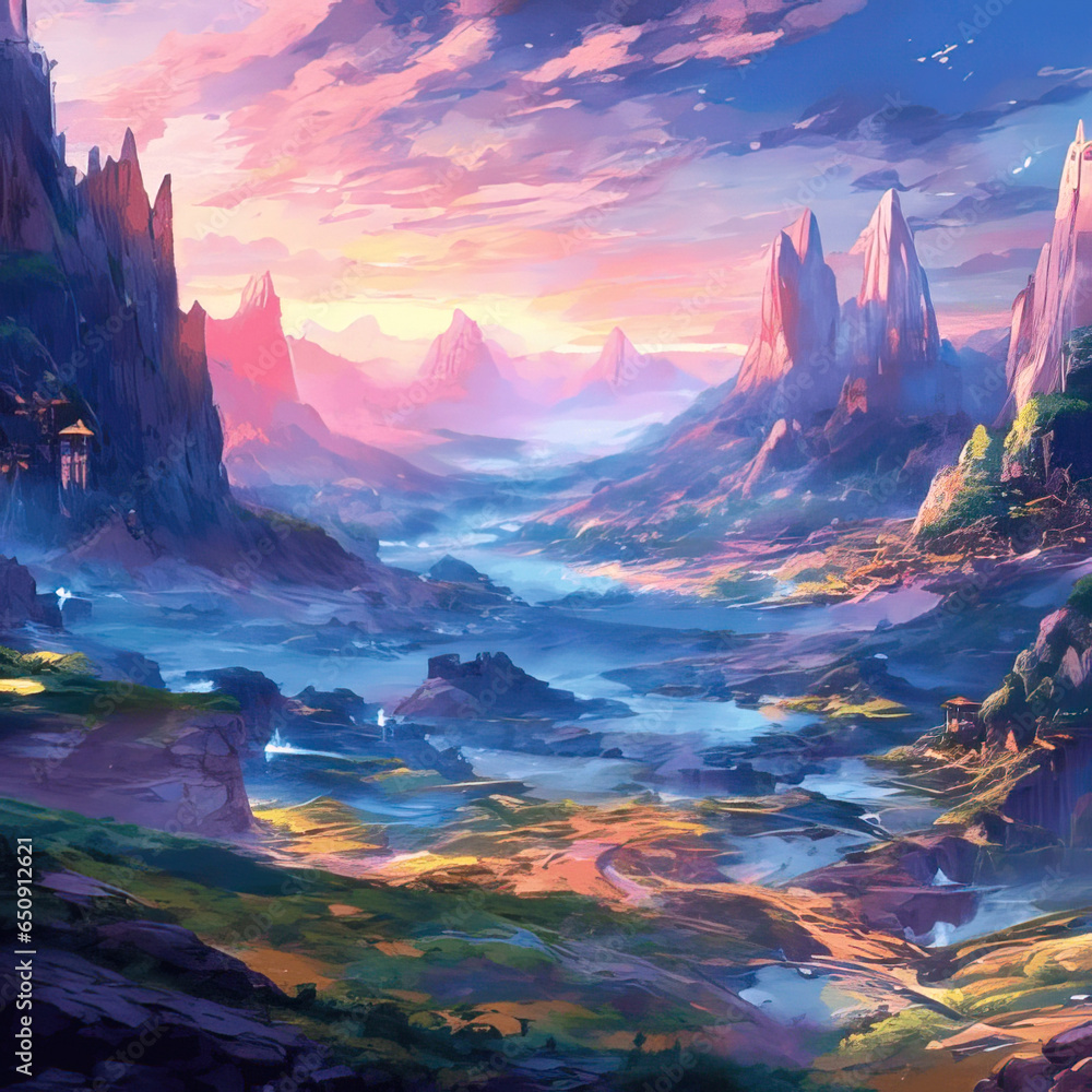 A Serene Landscape: Beauty in Nature’s Greenery and Majestic Mountains A Serene Landscape: Beauty in Nature’s Greenery and Majestic Mountains