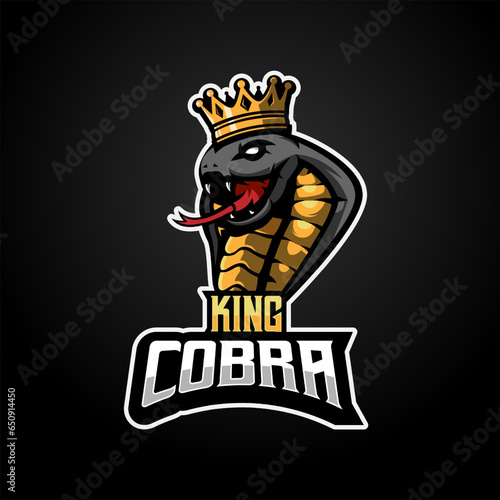 King cobra mascot logo