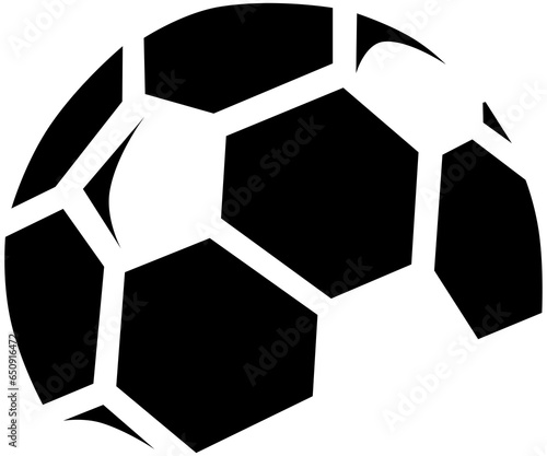 Abstract soccer ball icon logo