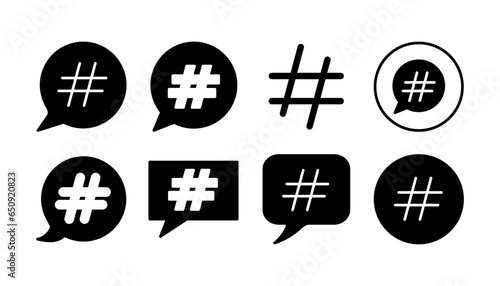 Hashtag icon vector. hashtag simbols
