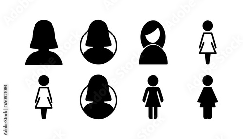 Female icon vector. toilet icon. restroom sign. gender