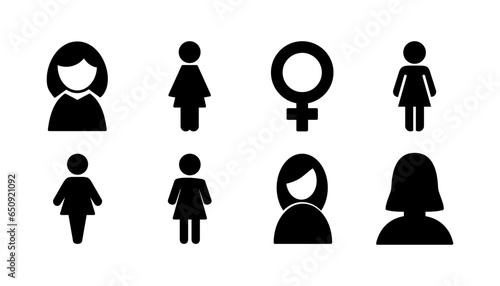 Female icon vector. toilet icon. restroom sign. gender