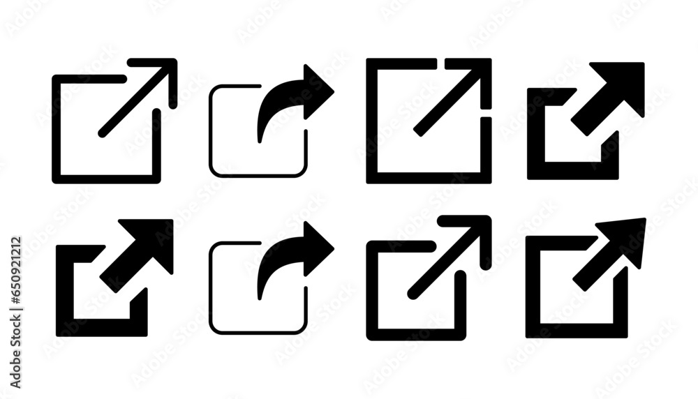 External link icon vector. hyperlink chain symbol. download, share, External link icon vector. hyperlink chain symbol. download, share,