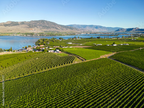 Okanagan Valley British Columbia Winery Vineyard Landscape