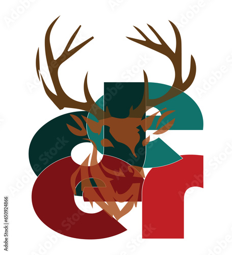 Deer related t shirt design.
