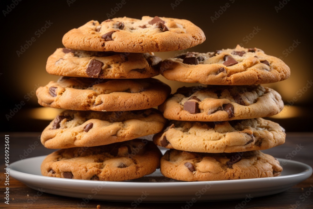 Appetizing cookies. Background with selective focus and copy space for text Appetizing cookies. Background with selective focus and copy space for text