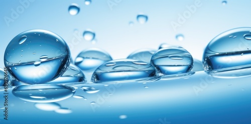 Water drops on glass background.