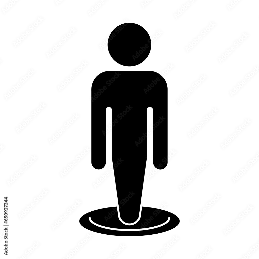 Person in circle, Human location filled vector sign. flat illustration on white background..eps Person in circle, Human location filled vector sign. flat illustration on white background..eps
