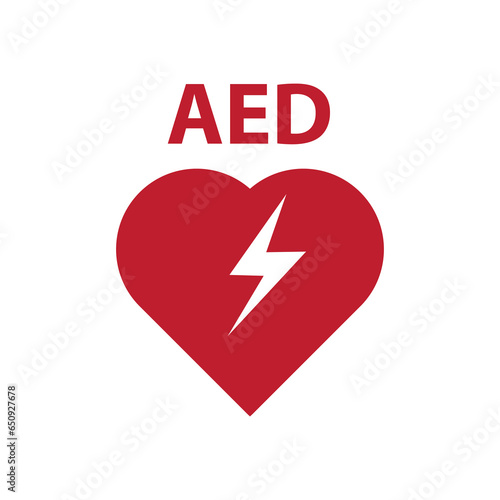 Automated external defibrillator icon , filled flat sign illustration on white background..eps