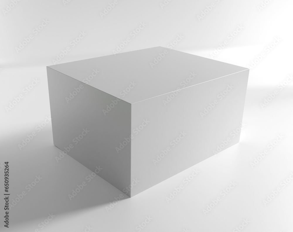 White package box. For Software and other products isolated white blank box over white background. White package box. For Software and other products isolated white blank box over white background.