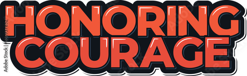 A powerful and heartfelt lettering design to honor the courage of veterans