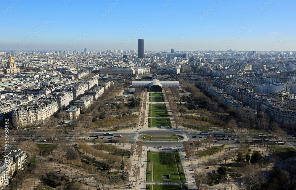 Champ de Mars - View from Eiffel Tower, Paris, France