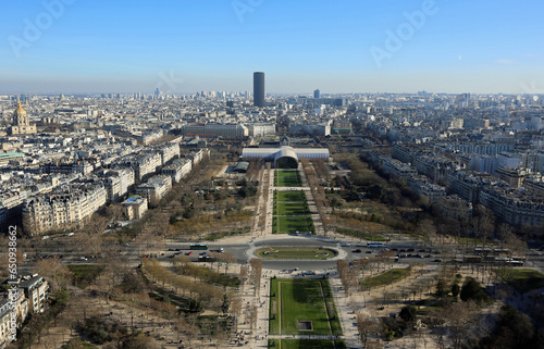 Champ de Mars - View from Eiffel Tower, Paris, France © jerzy