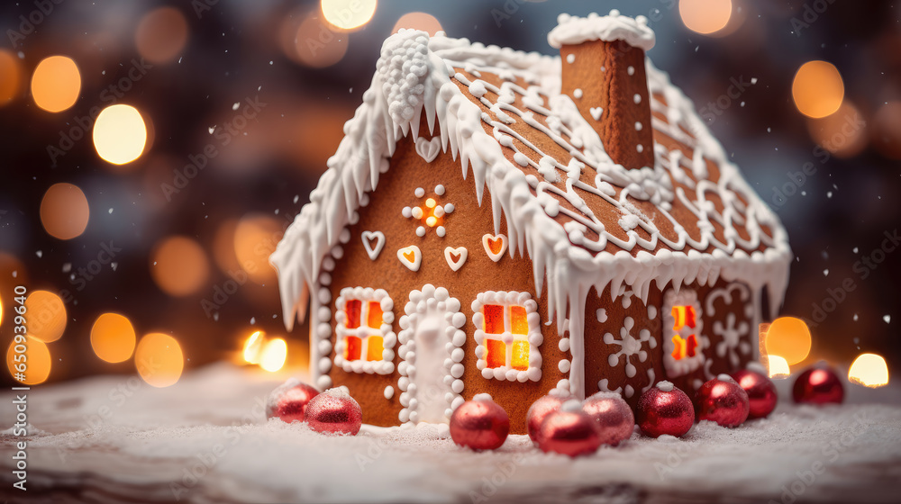  Gingerbread House Christmas Scene