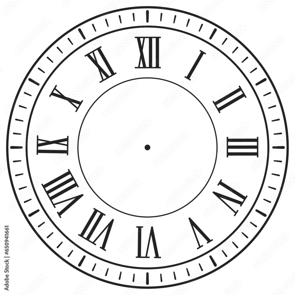 Clock Face 11 - Clock Face Illustration Clock Face 11 - Clock Face Illustration