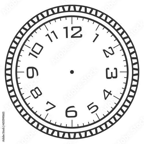 Clock Face 6 - Clock Face Illustration