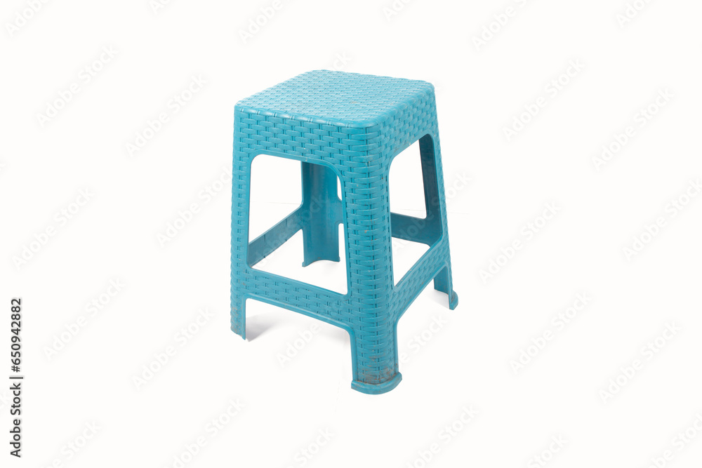 blue plastic chair isolated on white background blue plastic chair isolated on white background