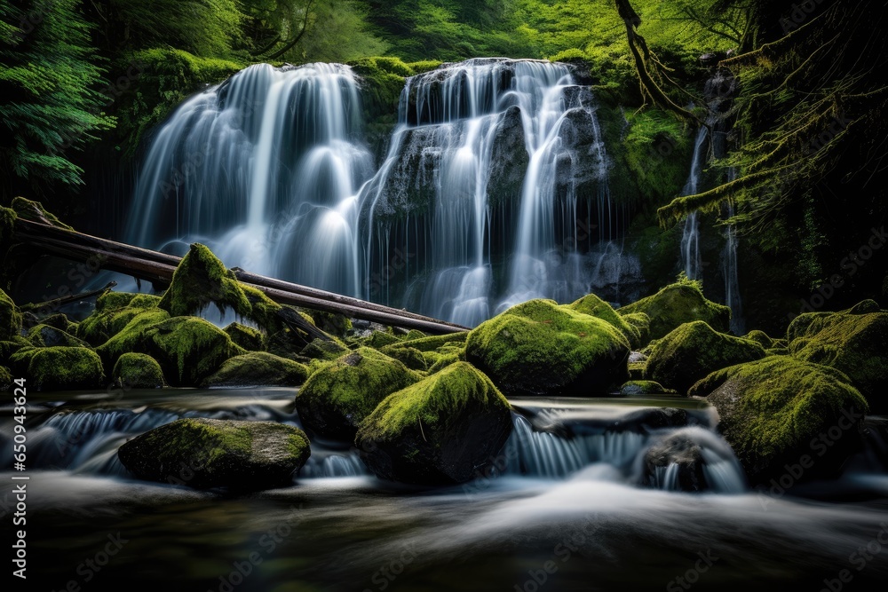Obraz premium waterfall in the forest