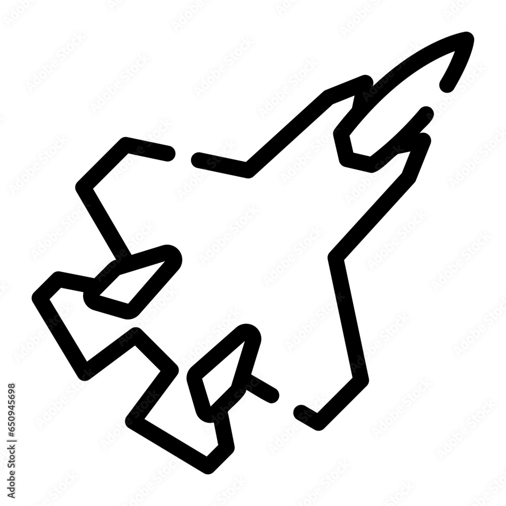 jet Line Icon jet Line Icon