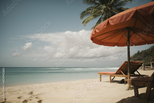 chairs and umbrella