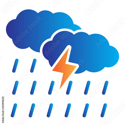 stormy gradient icon