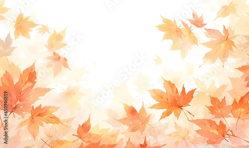 autumn foliage watercolors _ Generative AI