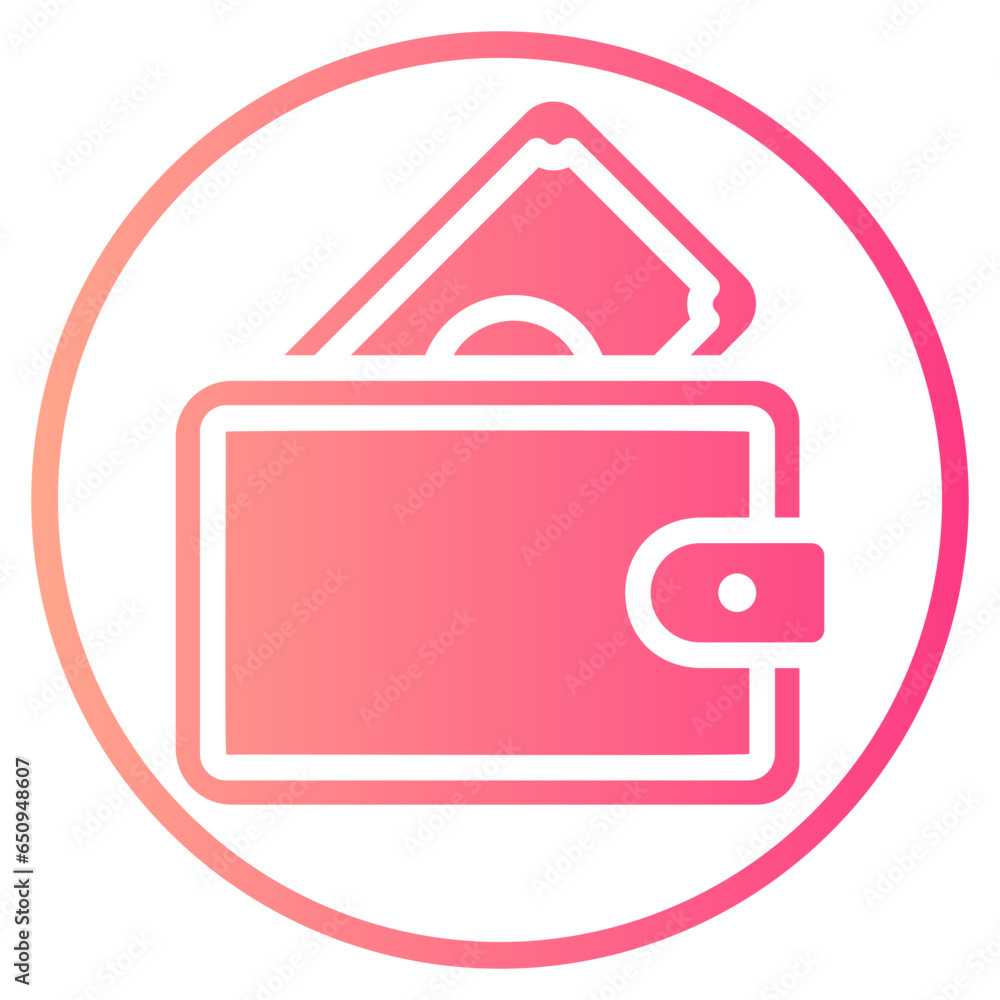 wallet gradient icon wallet gradient icon