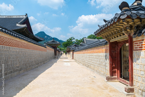 Photography views of Gyeongbokgoong palace complex in seoul city