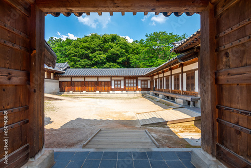 Photography views of Gyeongbokgoong palace complex in seoul city