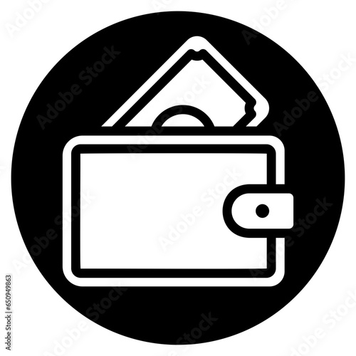 wallet glyph icon