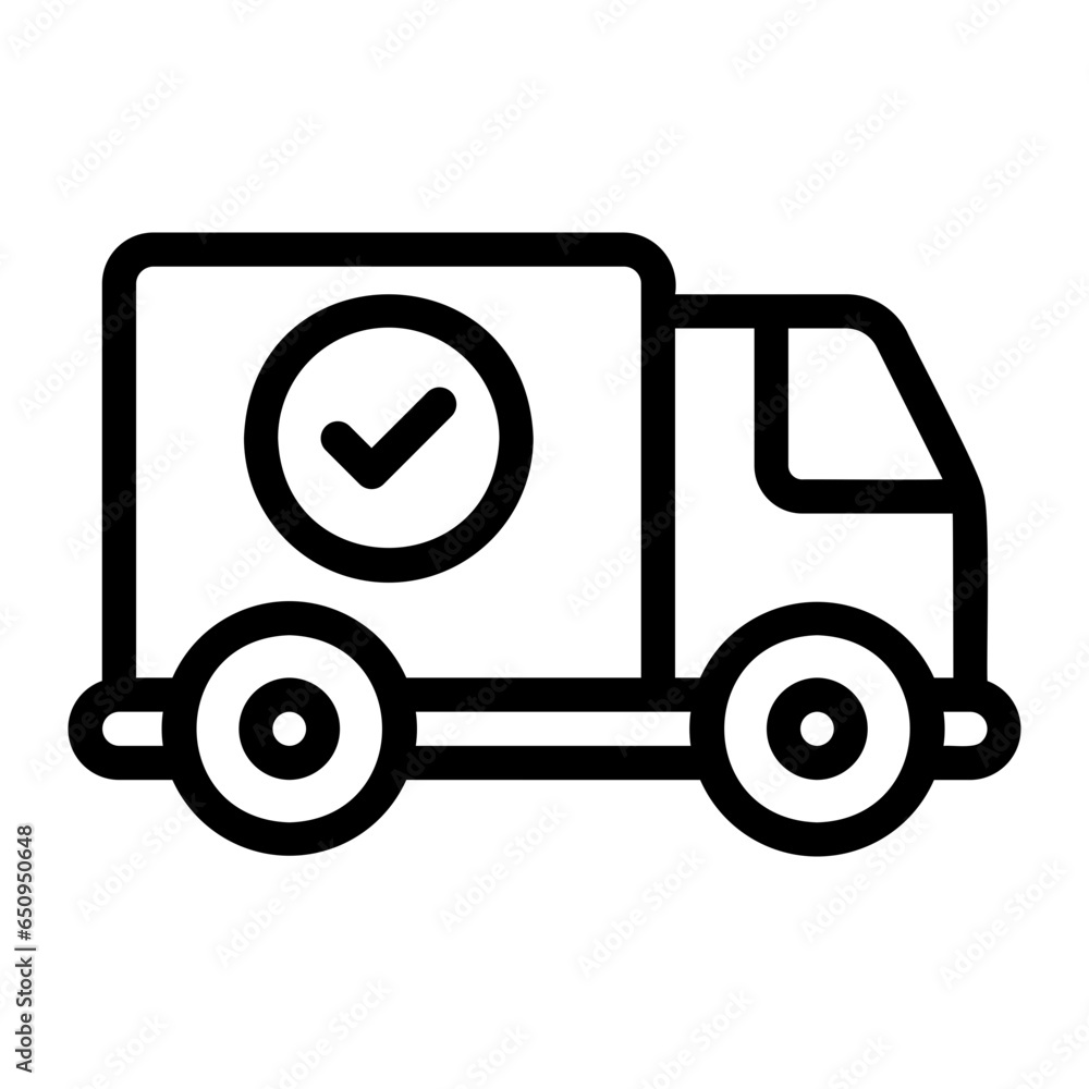 truck line icon truck line icon