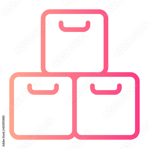 boxes gradient icon