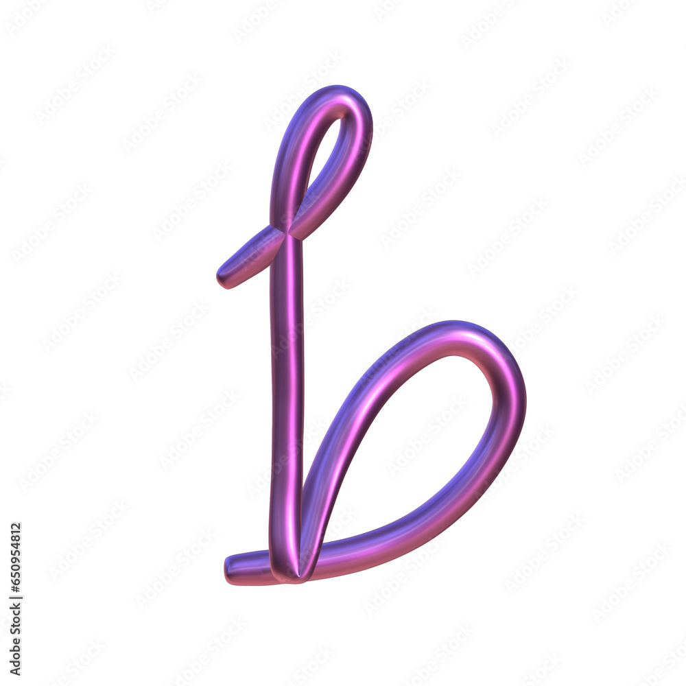 Bright Purple 3D Alphabet Bright Purple 3D Alphabet